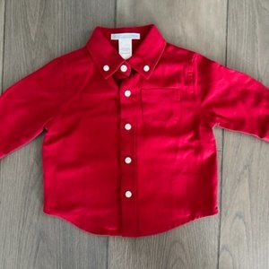 JANIE AND JACK BOYS BUTTON DOWN LONG SLEEVE DRESS SHIRT